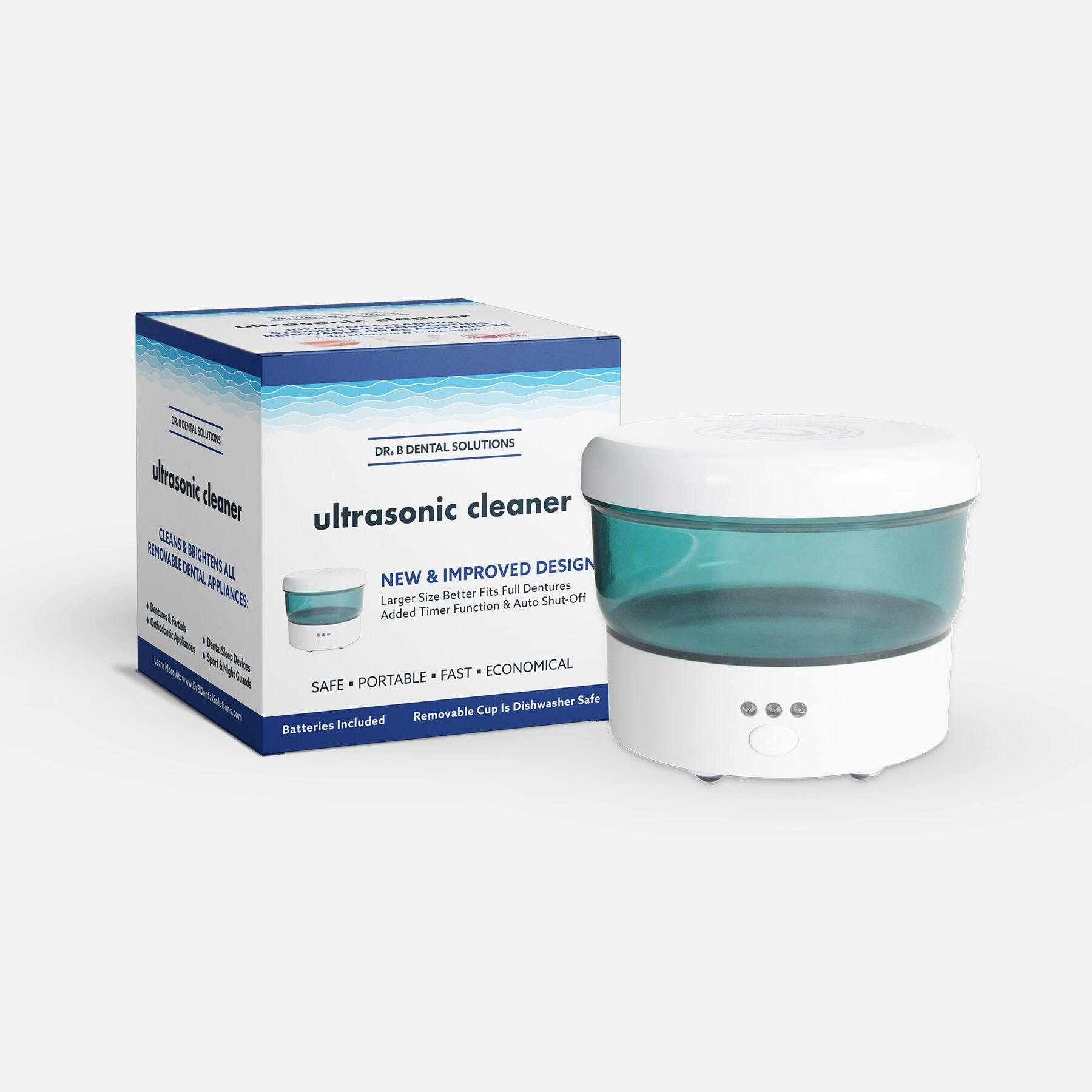 FSA Eligible Dr. B Dental Solutions Sonic Cleaner Vibrating Denture